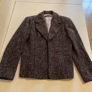 Dana Buchman wool boucle tailored suit size 8